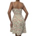 vestido floral hueco con tirantes sin espalda NSSCY117898