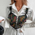 backless embroidery lace-up sling vest NSSCY117907