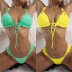 solid color straps split bikini NSYYD117927