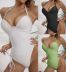 solid color low cut strap one-piece swimsuit NSYYD117930