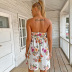vestido floral sin espalda con cordones en el pecho NSJLL118004