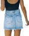 high waist slim raw edge denim skirt NSJRM124001