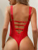 sling backles  wrap chest hollow solid color one-piece underwear NSSSW124020