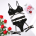 lace feather lace embroidery 3-piece underwear NSSSW124036