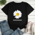 Camiseta holgada de manga corta con estampado floral NSYAY126909
