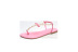pearl Clipped toe bow flat sandals NSCRX126028