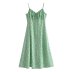 sling wrap chest slit slim lace-up floral dress NSAM126107