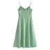 sling wrap chest slit slim lace-up floral dress NSAM126107