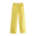High Waist straight slim pockest solid color Jeans NSAM126111