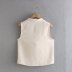 drape collar sleeveless loose solid color vest NSAM126122