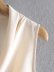 chaleco holgado de color sólido sin mangas con cuello drapeado NSAM126122
