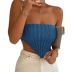 solid color crop knitted tube top NSSX126242