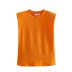 round neck sleeveless loose solid color vest NSAM126250