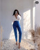 high waist straight solid color trousers with belt NSAM126252