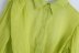 camisa suelta de color liso con cordones y manga larga sin espalda NSAM126253