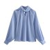 kink hollow long sleeve slim solid color shirt NSAM126254