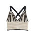 suspender low-cut backless striped knitted vest NSAM126261