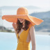 sombrero de paja de playa de ala grande de gran tamaño de color sólido NSKJM126281