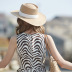 British style summer sunshade sunscreen and UV protection strap decor bucket hat NSKJM126290