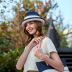 sombrilla multicolor con protección solar y sombrero de pescador con protección UV NSKJM126292