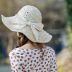 sombrero de pescador plegable con protector solar y protección UV de color de contraste NSKJM126300