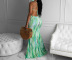 printed Backless Slim sheath dress NSYHC126397