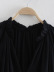 vestido de color sólido de manga larga con cuello en v y cintura delgada NSAM126419