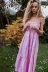 vestido de popelina de color liso sin espalda con costuras en capas y tirantes NSAM126422