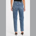 washed ripped high waist straight jeans NSARY126435