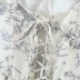 printed lace keel slim stitching suspender top NSZQW126453