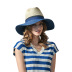 woven beach holiday big brim sunshade straw bucket hat NSKJM126656