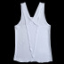 sports loose U-neck cross backless solid color vest NSFH126697