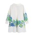 long sleeve loose v neck lapel floral print dress NSLAY126867