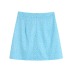 high waist slim small slit polka dot skirt NSLAY126932