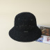 solid color knitted big head circumference bucket hat NSKJM126773