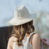 straw woven sunscreen sunshade wide-brimmed bucket hats NSKJM126774