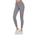 Pantalones de yoga de color sólido ajustados de cintura alta de alta elasticidad para levantamiento de cadera (multicolor) NSFH126786