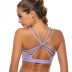 high-elastic cross sling backless low-cut solid color yoga vest NSFH126787