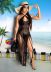 vestido de playa tejido con flecos y cuello halter NSOSM126815