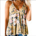 v-neck printing loose sleeveless vest NSLMM126960