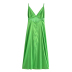 solid color Silk satin texture lace slip dress NSLAY127166