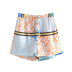 shorts rectos de cintura alta con estampado colour block NSLAY127157