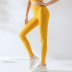 solid color hip lift high waist elastic yoga pants NSRQF127029