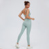 bronzing shockproof bra high waist hip lift trousers yoga set NSRQF127035