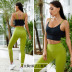solid color high stretch camisole high waist hip-lifting trousers set NSRQF127038