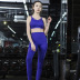 hip-lifting high-elastic sling backless hollow high waist vest and pant yoga set (multicolor) NSMXS127086
