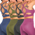 high-elastic cross sling backless solid color yoga vest NSMXS127091