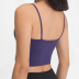 camisola de yoga de color liso con almohadilla en el pecho cinturón fino multicolores NSDQF127105