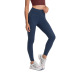 Pantalones de yoga ajustados elásticos ajustados para correr glúteos de cintura alta multicolores NSDQF127114
