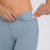 pantalones de yoga elásticos de elevación de cadera de cintura alta de color sólido/impreso NSDQF127116